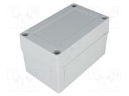 Enclosure: multipurpose; X: 80mm; Y: 130mm; Z: 75mm; MNX; grey; IK08 FIBOX