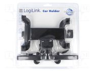 Car holder; black; for headrest LOGILINK