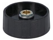 Knob; without pointer; ABS; Øshaft: 6mm; Ø40x15.5mm; black; A2540 OKW