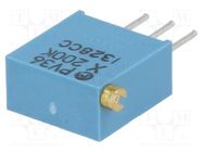 Potentiometer: mounting; vertical; 200kΩ; 500mW; THT; ±10%; linear BOURNS