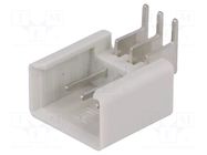 Connector: IDC; socket; male; PIN: 3; angled 90°; THT; 2.54mm; 1x3 TOMIC