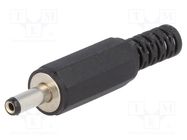 Connector: DC supply; plug; female; 3.4/1.3mm; 3.4mm; 1.3mm; 9mm 