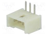 Connector: wire-board; socket; male; 1.25mm; PIN: 3; THT; 125V; 1A JOINT TECH