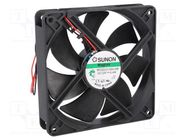 Fan: DC; axial; 12VDC; 120x120x25mm; 183.8m3/h; 44.5dBA; Vapo; 24AWG SUNON