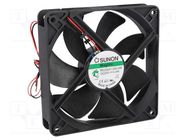 Fan: DC; axial; 24VDC; 120x120x25mm; 183.9m3/h; 44.5dBA; Vapo; 24AWG SUNON