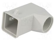 Enclosure: for HDC connectors; CK; size 21.21; Locking: for latch ILME