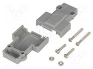 Enclosure: for D-Sub connectors; DFR,flat cable; straight AMPHENOL COMMUNICATIONS SOLUTIONS