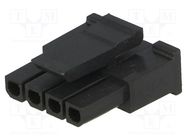 Connector: wire-board; plug; female; Micro-Fit 3.0; 3mm; PIN: 4 MOLEX