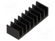 Heatsink: extruded; black; L: 6.3mm; W: 19mm; H: 4.8mm; 50K/W FISCHER ELEKTRONIK