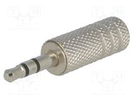 Connector: Jack 3,5mm; plug; male; stereo; ways: 3; straight 