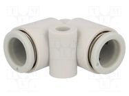 Push-in fitting; angled 90°; -1÷10bar; polypropylene; -5÷60°C SMC