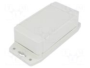 Enclosure: multipurpose; X: 66mm; Y: 120mm; Z: 42mm; 1555F; ABS; grey HAMMOND