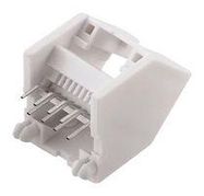 RJ45 CONN, JACK, 8P8C, 1PORT, TH