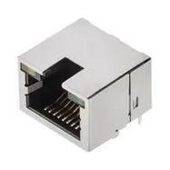 RJ45 CONN, R/A JACK, 8P8C, 1PORT, TH