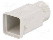 Enclosure: for HTS connectors; HTS; size 1; Locking: for latch TE Connectivity