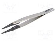 Tweezers; Tipwidth: 1.8mm; Blade tip shape: rounded; ESD; 16g 