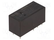 Relay: electromagnetic; DPDT; Ucoil: 5VDC; Icontacts max: 8A; G2RL OMRON Electronic Components