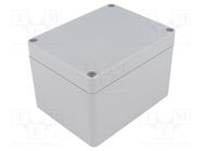 Enclosure: multipurpose; X: 90mm; Y: 115mm; Z: 80mm; ABS; dark grey GAINTA