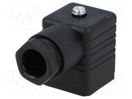 Connector: valve connector; plug; form A; 18mm; female; PIN: 4; PG11 HIRSCHMANN