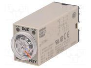 Timer; 0,5÷10s; DPDT; 250VAC/5A; 24VDC; H3Y; socket; -10÷50°C; PIN: 8 OMRON