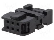 Connector: IDC; plug; female; PIN: 6; IDC; for ribbon cable; 2.54mm CONNFLY