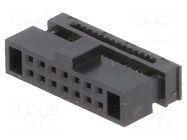 Connector: IDC; plug; female; PIN: 14; IDC; for ribbon cable; 1.27mm CONNFLY