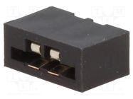 Connector: FFC/FPC; straight; PIN: 2; Non-ZIF; THT; tinned; 20mΩ 