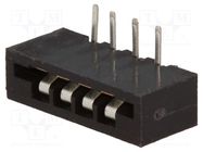 Connector: FFC/FPC; angled 90°; PIN: 4; Non-ZIF; THT; tinned; 20mΩ CONNFLY