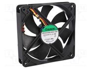 Fan: DC; axial; 24VDC; 120x120x25mm; 127.5m3/h; 34dBA; ball; 24AWG SUNON