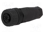 Connector: M12; plug; PIN: 4; female; A code-DeviceNet / CANopen 