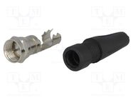 Connector: F; plug; male; straight; 7mm; screw terminal; for cable 