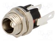 Connector: DC supply; socket; male; 5.5/2.5mm; 5.5mm; 2.5mm CLIFF