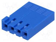 Connector: wire-board; plug; female; PIN: 4; w/o contacts; 2.54mm AMPHENOL COMMUNICATIONS SOLUTIONS