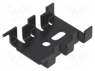 Heatsink: moulded; SOT32,TO220; black; L: 33mm; W: 25.4mm; H: 8mm FISCHER ELEKTRONIK