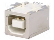Connector: USB B; socket; SMT; horizontal NINIGI