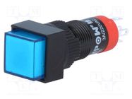 Switch: push-button; Pos: 2; SPDT; 0.5A/250VAC; 1A/24VDC; ON-(ON) ONPOW