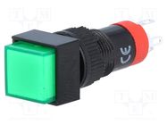 Switch: push-button; Pos: 2; SPDT; 0.5A/250VAC; 1A/24VDC; ON-(ON) ONPOW