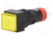 Switch: push-button; Pos: 2; SPDT; 0.5A/250VAC; 1A/24VDC; ON-(ON) ONPOW