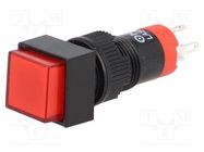 Switch: push-button; Pos: 2; SPDT; 0.5A/250VAC; 1A/24VDC; ON-(ON) ONPOW