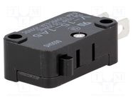 Microswitch SNAP ACTION; 15A/250VAC; 0.6A/125VDC; without lever OMRON Electronic Components