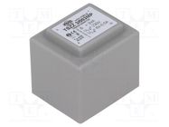 Transformer: encapsulated; 3VA; 230VAC; 6V; 500mA; PCB; IP00; C: 29mm INDEL