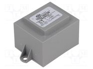 Transformer: encapsulated; 18VA; 230VAC; 24V; 750mA; PCB; IP00 INDEL