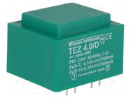 Transformer: encapsulated; 4VA; 230VAC; 6V; 6V; 333.3mA; 333.3mA BREVE TUFVASSONS