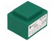 Transformer: encapsulated; 6VA; 110VAC; 9V; PCB; IP00; A: 38mm BREVE TUFVASSONS