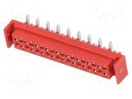 Connector: wire-board; socket; female; PIN: 18; 30V; 1A; vertical AMPHENOL COMMUNICATIONS SOLUTIONS