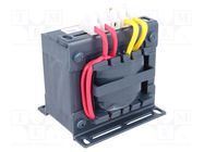 Transformer: mains; 160VA; 230VAC; 24V; Leads: terminal block; IP00 BREVE TUFVASSONS