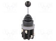 Joystick; Stabl.pos: 1; DC load @R: 2.2A/110VDC; -20÷50°C; Ø30mm 