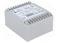 Transformer: mains; 30VA; 115VAC,230VAC; 12V; 12V; 1.25A; PCB; IP00 BREVE TUFVASSONS
