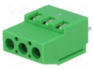 PCB terminal block; angled 90°; 5mm; ways: 3; on PCBs; 0.5÷4mm2 PTR MESSTECHNIK