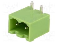 Pluggable terminal block; Contacts ph: 5mm; ways: 2; angled 90° XINYA